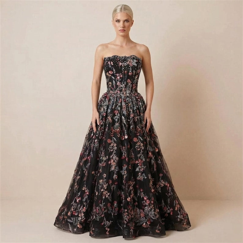 Sleeveless Off-Shoulder A-Line Prom Dress | Elegant Birthday Party Gown