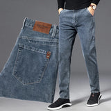 Men’s Regular Fit Classic Straight Leg Denim Stretch Jeans