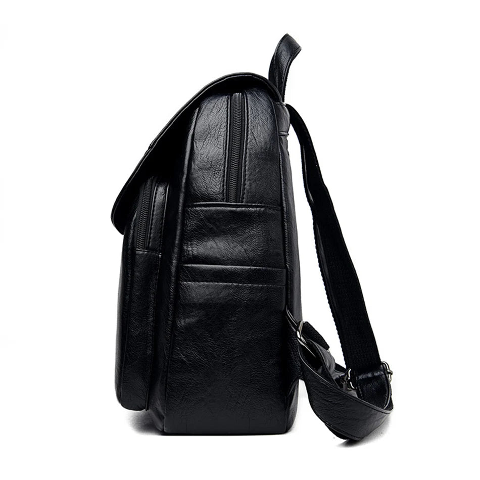 Women's Soft Leather Fashion Backpack | Ladies Designer Shoulder Bag