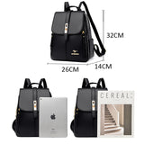 Hochwertiger Lederrucksack für Damen | Premium Schulranzen für Mädchen