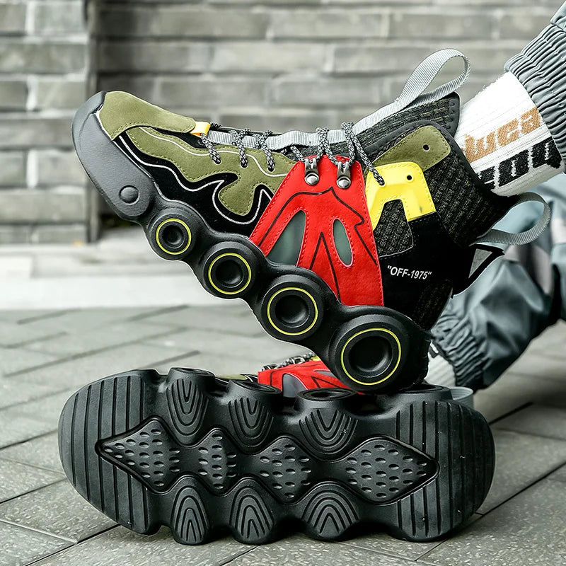 Luxuriöse Wheel-Sole Sneaker für Herren – Atmungsaktive Designer Fashion-Sneaker