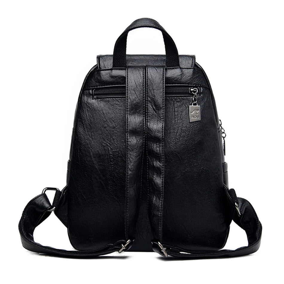 Women's Soft Leather Fashion Backpack | Ladies Designer Shoulder Bag