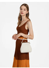 Luxuriöse Muschelform Umhängetasche | Elegante Perlenhenkel Mini-Kuriertasche