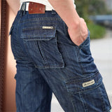 Herren Cargo-Jeans mit mehreren Taschen