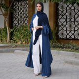 Die "Flora" Frühlingsabaya: Atemberaubender Kaftan im marokkanischen Stil und Dubai Robe mit Aufdruck