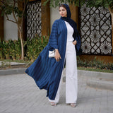 Die "Flora" Frühlingsabaya: Atemberaubender Kaftan im marokkanischen Stil und Dubai Robe mit Aufdruck