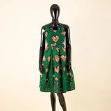 Afrikanisches Batik-Sommerkleid für Damen | Ärmelloses knielanges Partykleid