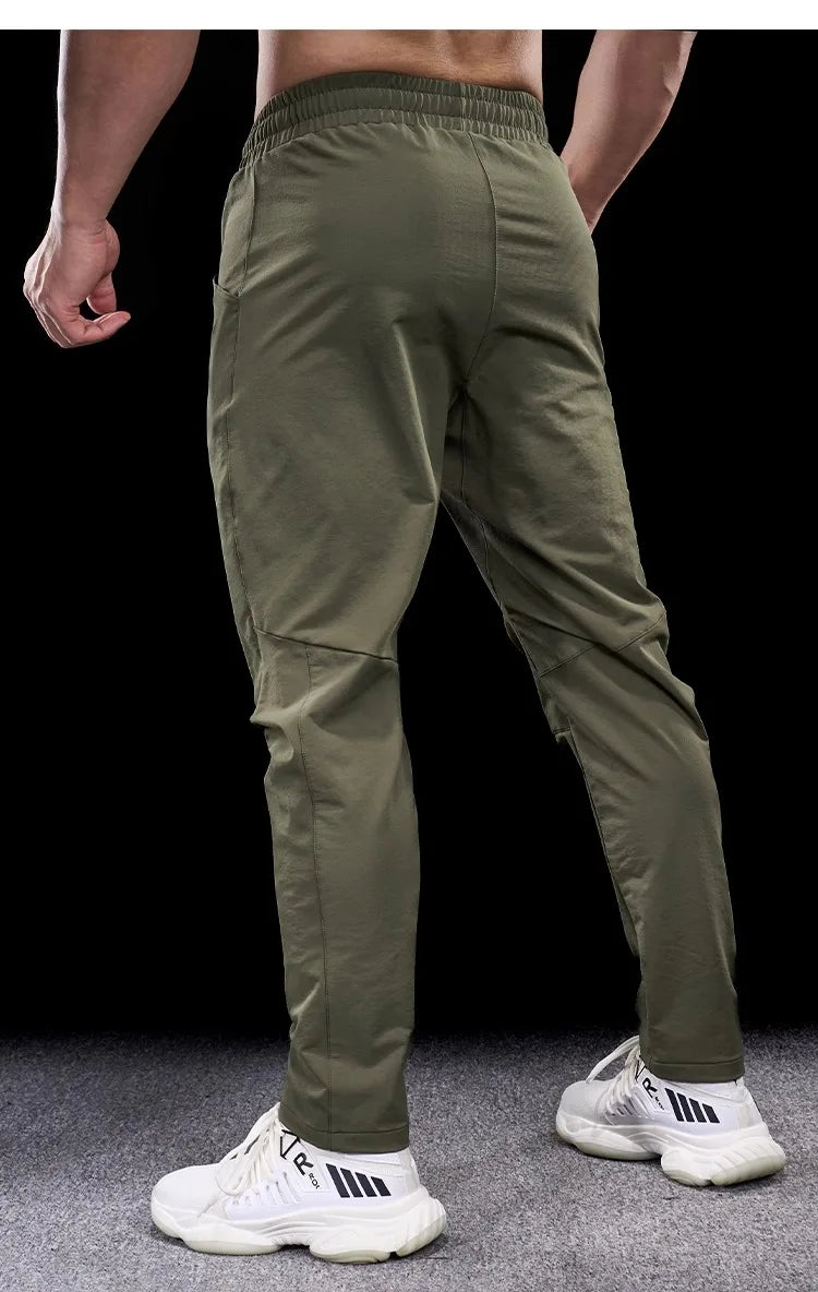 Men’s Micro-Elastic Gym Fitness Trousers | New Quick-Drying Running Training Pants