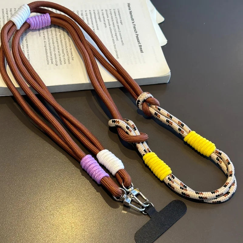 Modisches kreatives geknotetes Telefon-Lanyard | Universeller langer Umhängeriemen