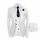 Herren 3-teiliger High-End-Anzug – Casual Business & formeller Gesellschaftsanzug