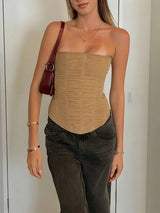 Sexy Mesh Backless Summer Vest – Women’s Elegant Luxury Patchwork Tank Top