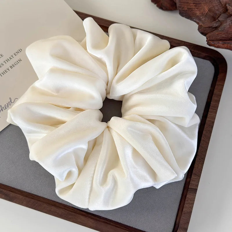 Retro Simple Velvet Large Hair Scrunchies for Women