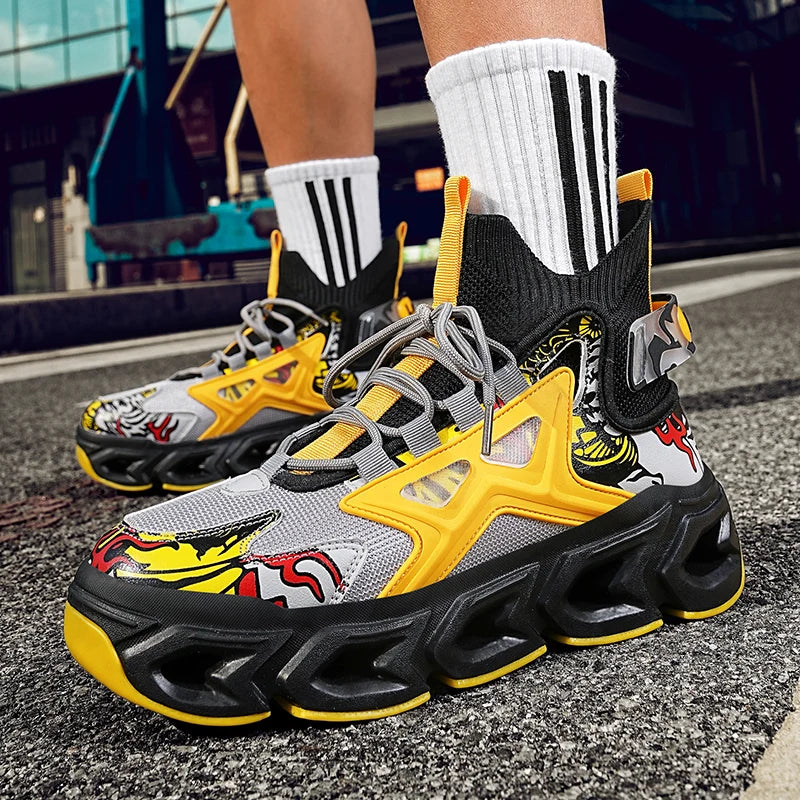 The Vanguard-X Elite | Signature Mens Luxury Trainer | Breathable Race-Spec Sneaker