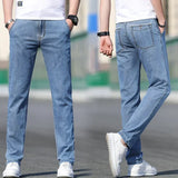 Herren-Loose-Fit-Jeans für den Sommer | Gerade geschnittene Jeans in Grau & Hellblau