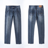 Herren Business Loose Straight Jeans | Fashion Stretch Denim Marken Hosen