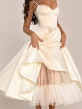 Women's Summer French Corset Waist Summer Evening Gown