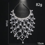 Bohemian Grid Hollowed Pendant Headdress for Women