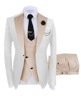 Herren 3-teiliger High-End-Anzug – Casual Business & formeller Gesellschaftsanzug