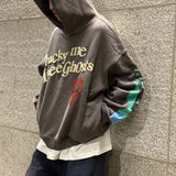 Men's Oversized Streetwear Hoodie – CPFM Style Foam Printed Sweatshirt – Kanye Inspired Loose Fit Pullover