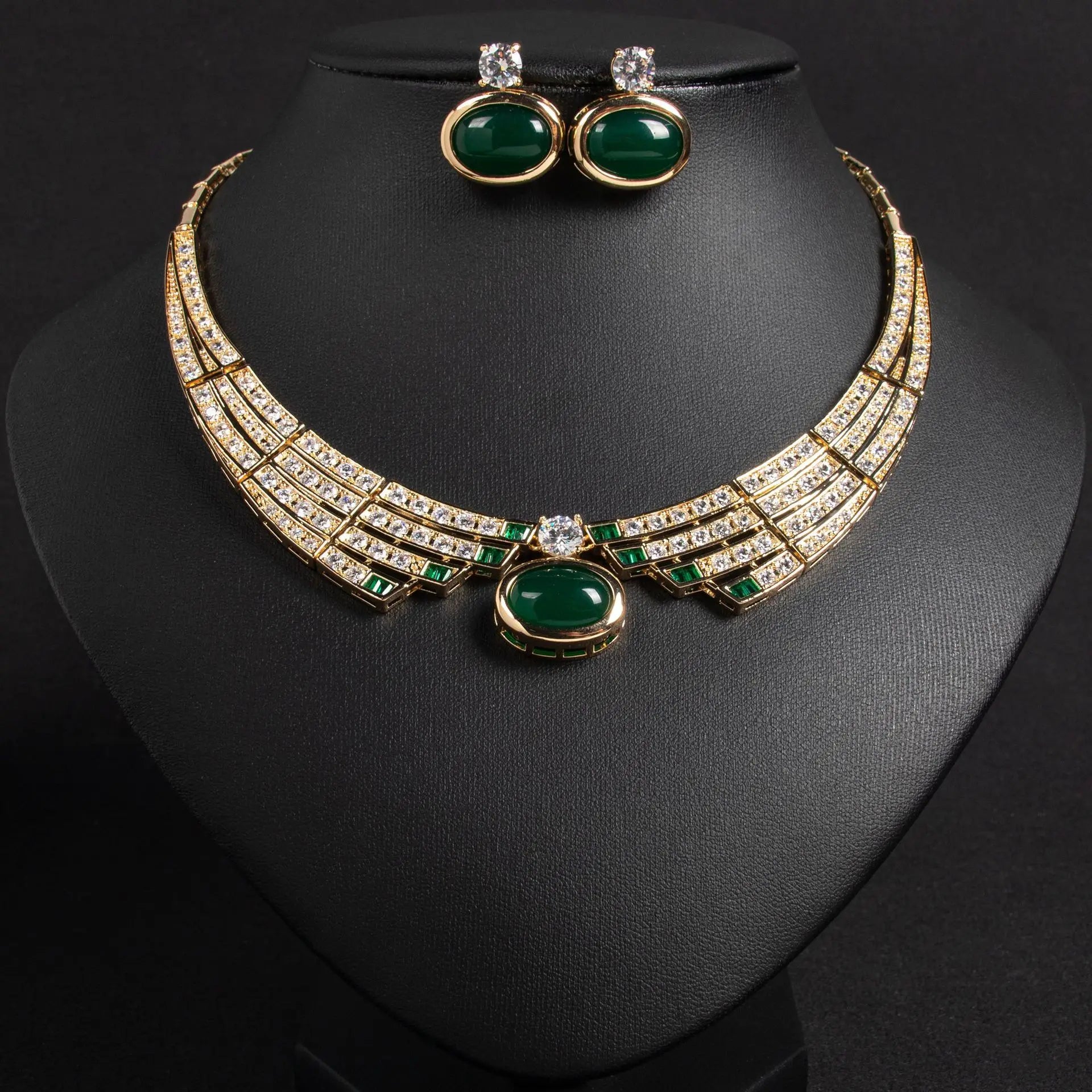 Exquisite 2-Piece Luxury Jewelry Set for Women | Stunning Necklace & Earrings Ensemble