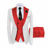 Herren 3-teiliger High-End-Anzug – Casual Business & formeller Gesellschaftsanzug