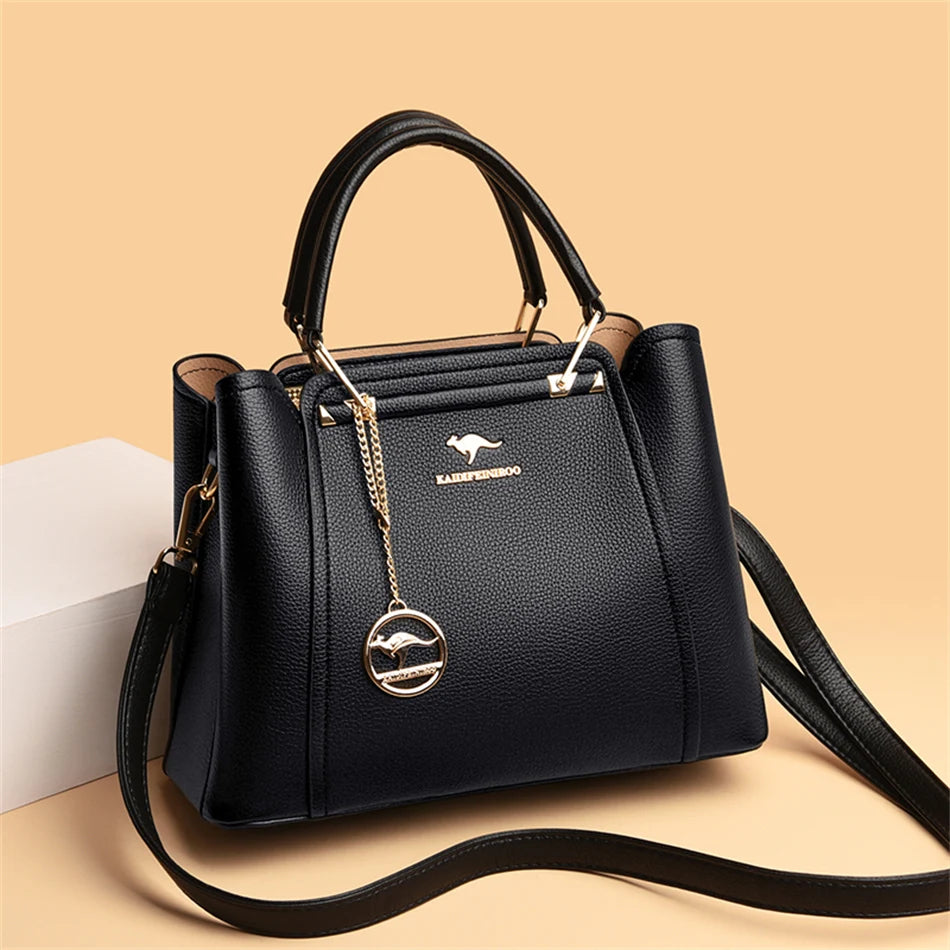 Die Triple-Vault Silhouette Luxus-Designerhandtasche mit 3 Schichten