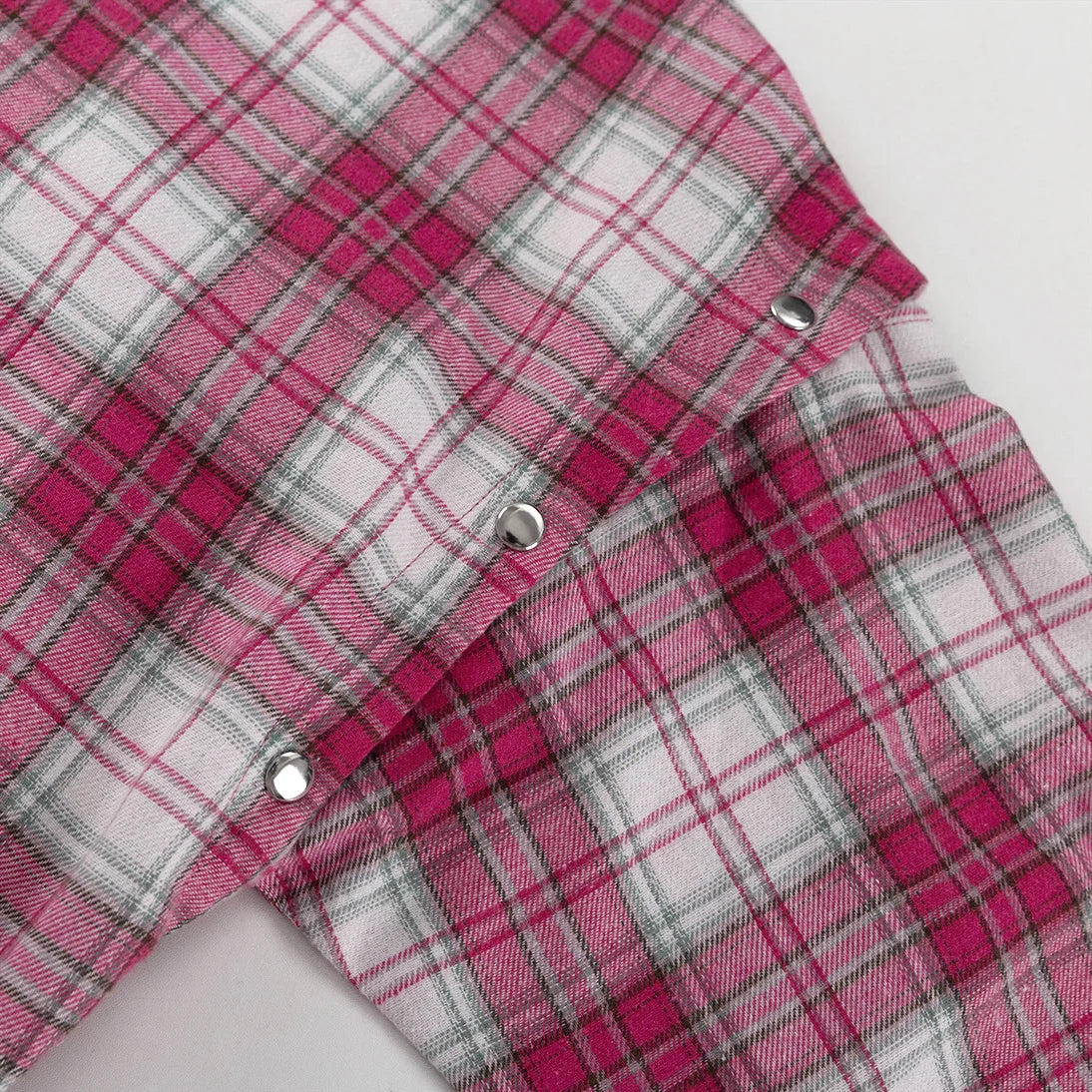 Women’s Elegant Patchwork Lapel Top, Loose Contrast Long Sleeve Pink Shirt