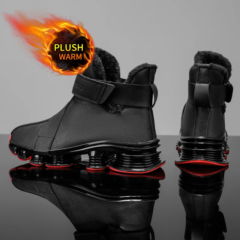 Der „Arctic-Core“ Winter-Trainer | Wasserdichter Luxus-Herrenstiefel | Plüschgefütterter warmer Sneaker