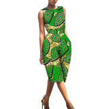African Print Jumpsuit for Women | Sleeveless Bazin Riche Knee-Length Romper