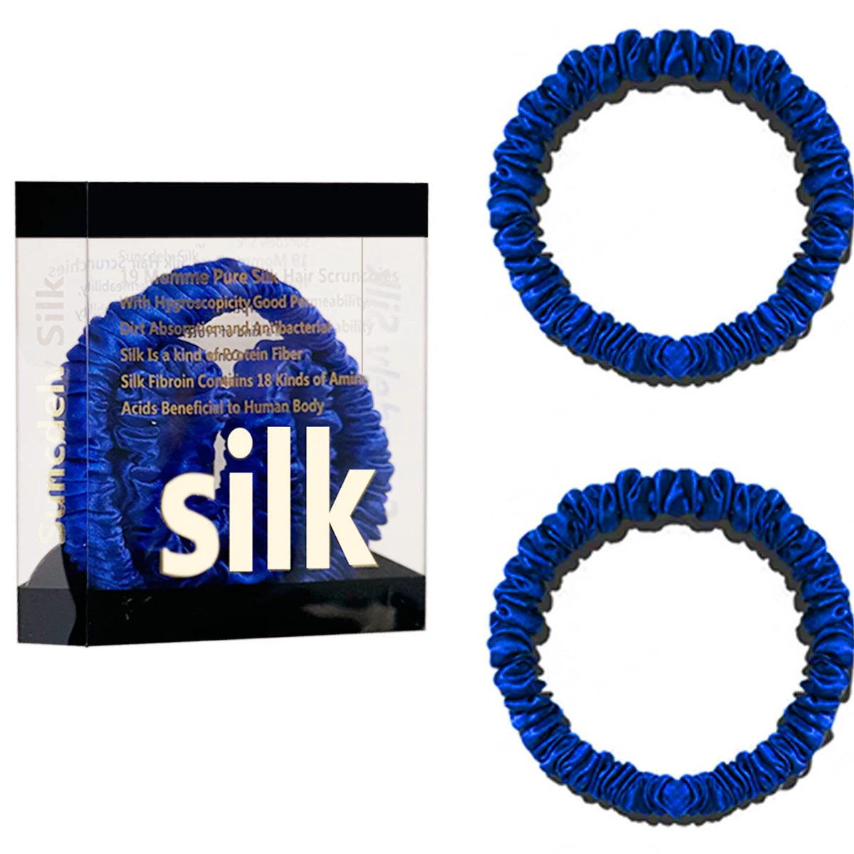 Das „Seidenfaden“-Slim-Set: Premium Skinny Scrunchies aus 100 % Maulbeerseide