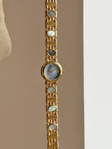 The Terra Luna: Natural Gemstone Quartz Watch – Luxury Minimalist Round Dial Timepiece