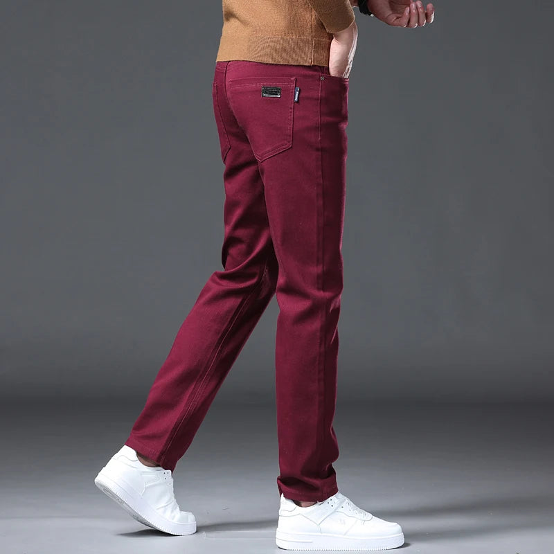 Classic Style Men's Advanced Slim Fit Straight Jeans