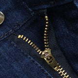 Men's High-Quality Cotton Stretch Jeans | Spring & Autumn Dark Blue Denim