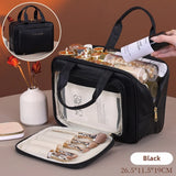 Große Kosmetiktasche aus PU-Leder für Damen