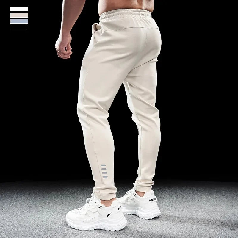 Men’s Slim-Stretch Gym Fitness Trousers | Quick-Drying Breathable Training Pants