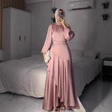 Premium Irregular Hem Heritage Dress | Sophisticated Asymmetric Abaya Silhouette