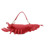 Niedliche Hummer-Umhängetasche | Lustige kreative Handtasche aus PU-Leder