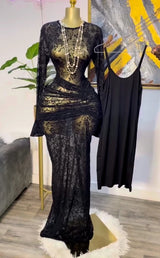 Damen gestapeltes Mesh-Bodycon-Kleid – sexy durchsichtiges Langarm-Abendkleid mit Futter