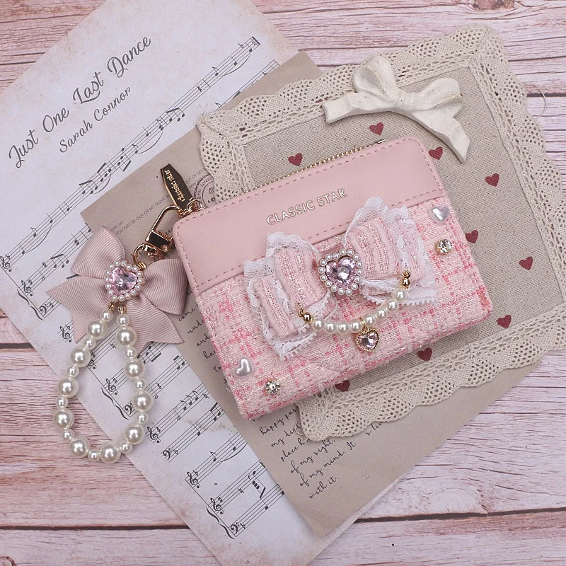 Das Petite-Bow Silhouette Lolita Kurzportemonnaie