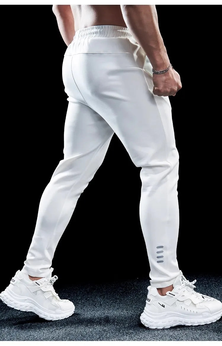 Men’s Slim-Stretch Gym Fitness Trousers | Quick-Drying Breathable Training Pants