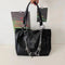 Women’s Large Gothic Black Tote Bag – Y2K Grunge Chain Shoulder Bag
