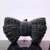 The Siren-Glow Bow Clutch Luxury Diamond-Inlaid Evening Bag