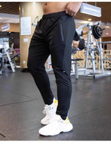 Herren Spandex Laufhose | Atmungsaktive, schnelltrocknende Gym Jogginghose