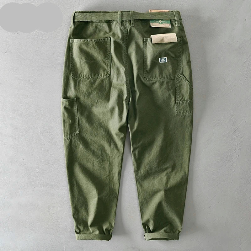 Men's Casual Cotton Cargo Pants | Fashion Loose Big Pocket Trousers
