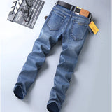 Men’s Slim Elastic Fashion Jeans | Stretch Business Denim Vaqueros Hombre