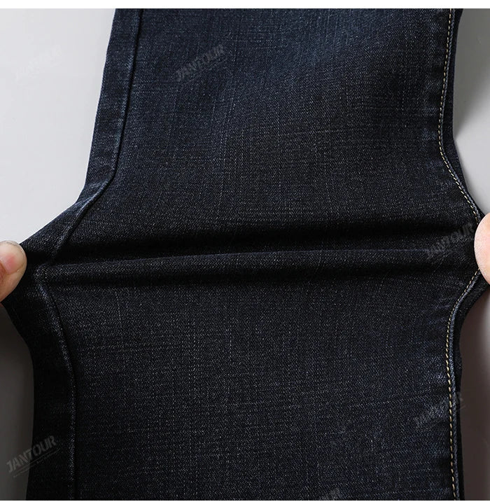 Men’s Classic Cotton Denim Overalls – Straight Leg Jeans