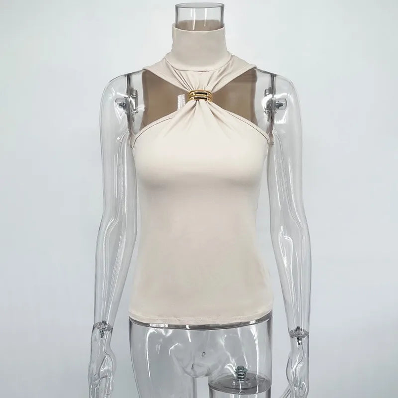 Damenmode Sommer-Tanktop – Sexy Trägerloses Enges Ärmelloses T-Shirt