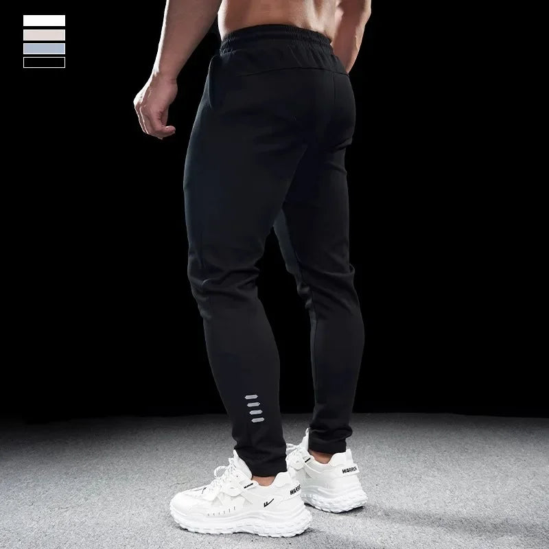 Men’s Slim-Stretch Gym Fitness Trousers | Quick-Drying Breathable Training Pants