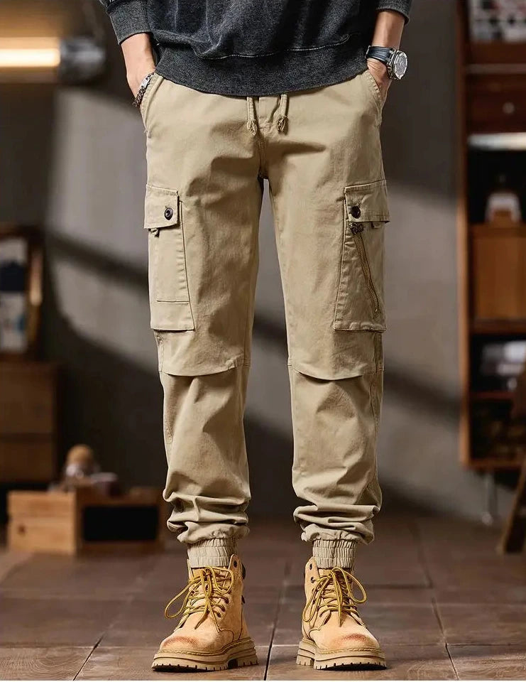 Cargohose für Herren, Schnitt: Slim Straight