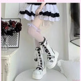 Women’s Gothic Vampire Platform Lace-Up Motorcycle Ankle Boots